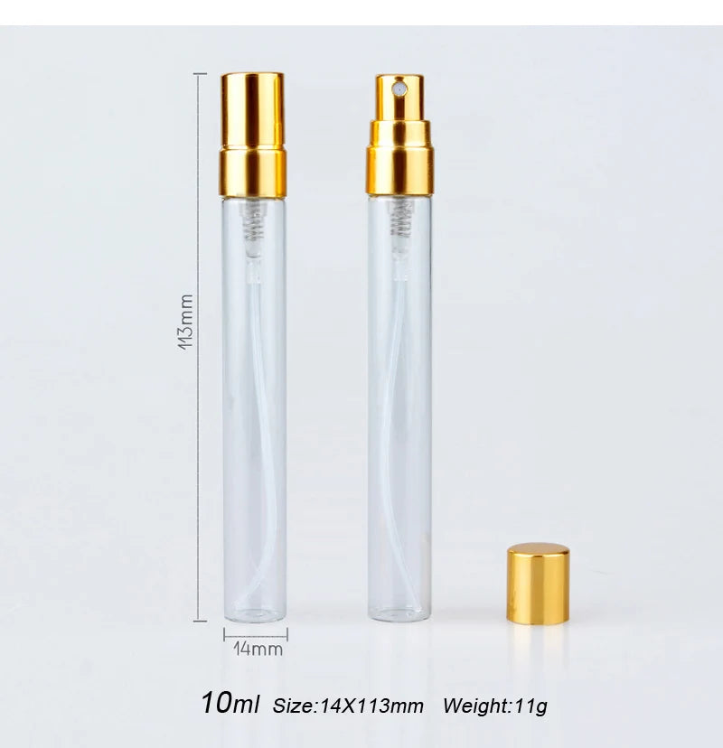 50Pieces/Lot 10ML Perfume Bottle With Paper Boxes Empty Atomizer Spray Glass Perfume Bottle