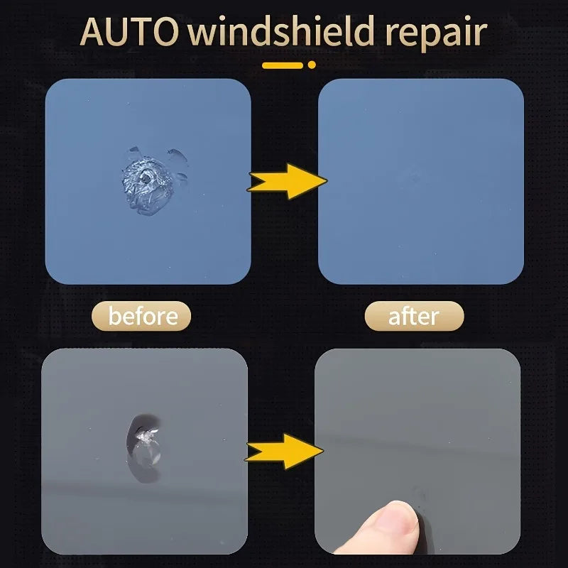 Windshield Repair Kit,1 Bottle Nano Glass Crack Repair Liquid Quick Windshield Repair for Chips