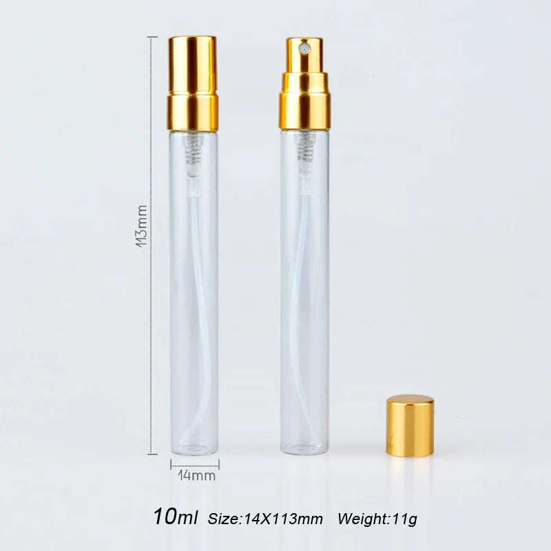 50Pieces/Lot 10ML Perfume Bottle With Paper Boxes Empty Atomizer Spray Glass Perfume Bottle