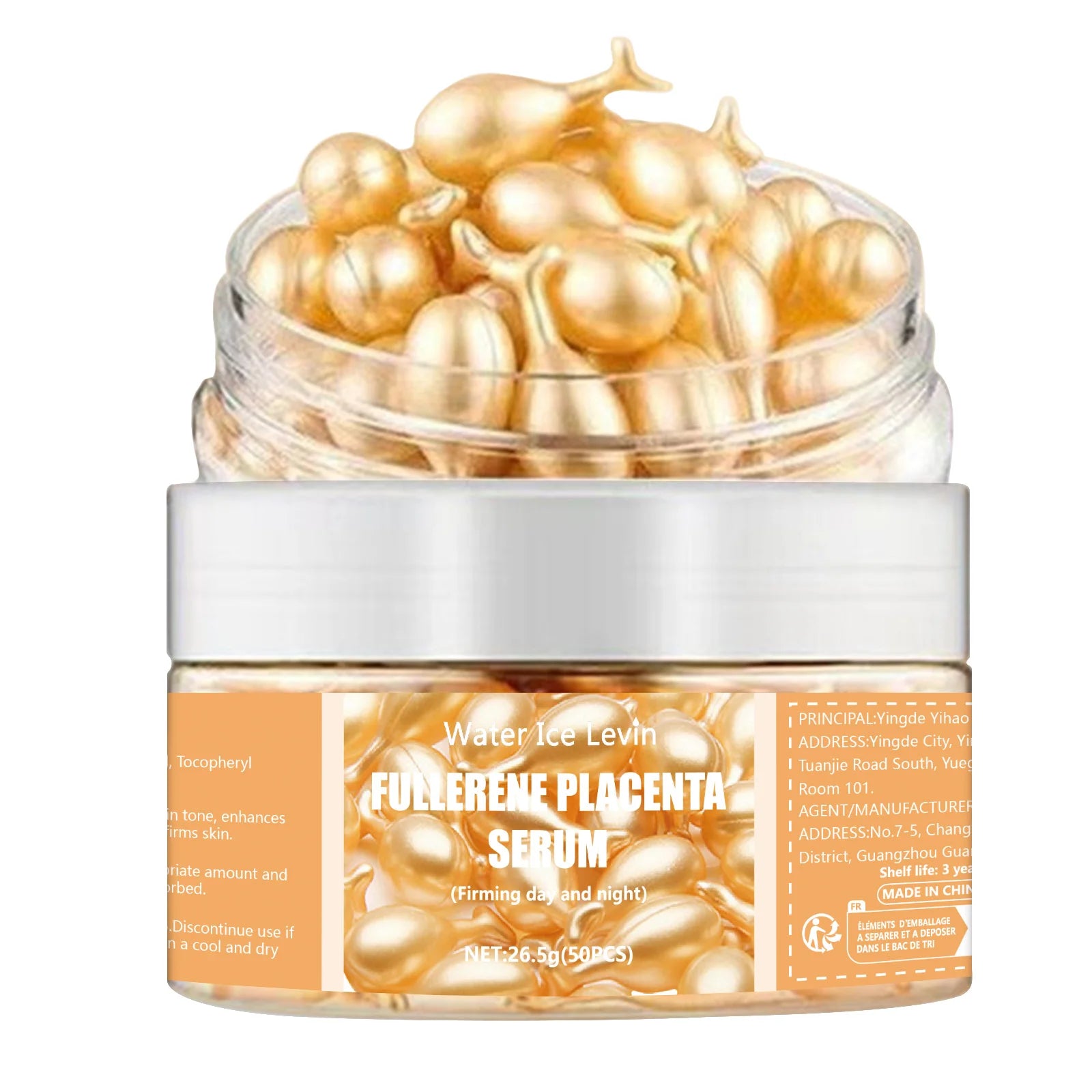 Capsules Sérum Collagène & Acide Hyaluronique – Anti-rides & Éclat – Lot 50