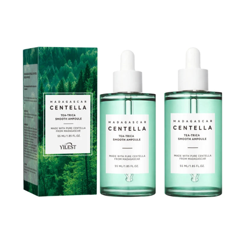 Madagascar Centella Asiatica Serum 55ml - Sensitive Skin Soothing Formula with Acne Support & Deep Moisturizing Care for Face.