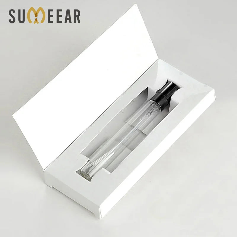 50Pieces/Lot 10ML Perfume Bottle With Paper Boxes Empty Atomizer Spray Glass Perfume Bottle