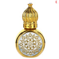 10ml Mini Essential Oil Roller Bottle Gold Crown Shape Perfume Bottling Portable Travel Electroplated Carve Glass Empty Bottle