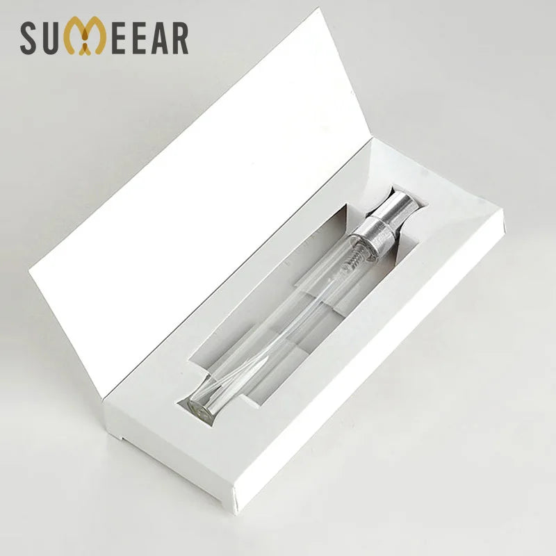 50Pieces/Lot 10ML Perfume Bottle With Paper Boxes Empty Atomizer Spray Glass Perfume Bottle