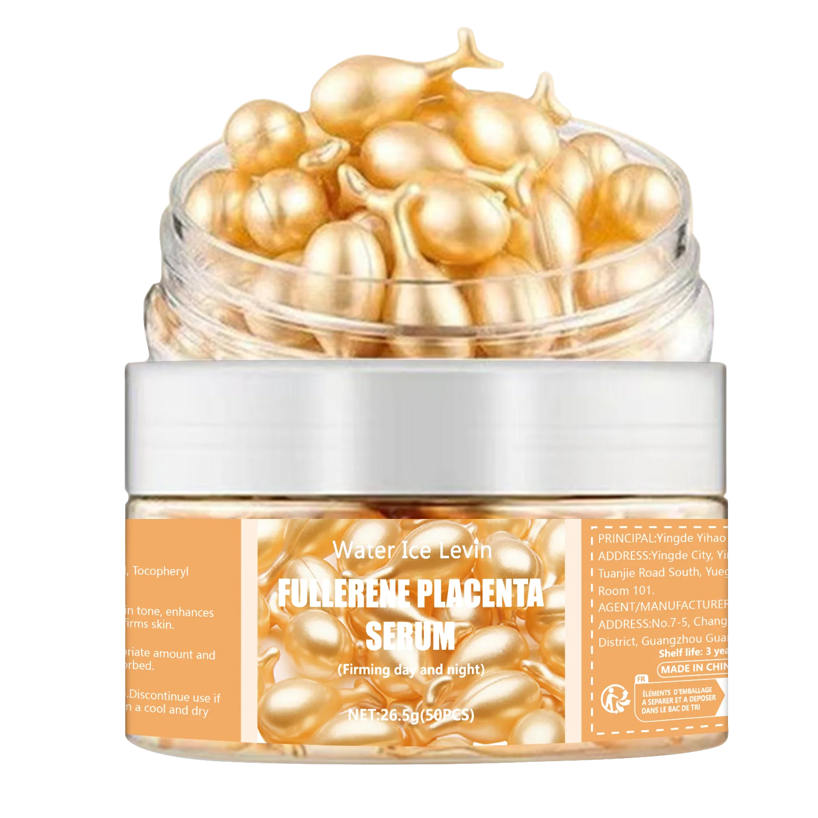 Capsules Sérum Collagène & Acide Hyaluronique – Anti-rides & Éclat – Lot 50